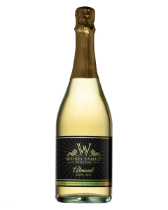 a bottle of Almond champagne / sparkling wine