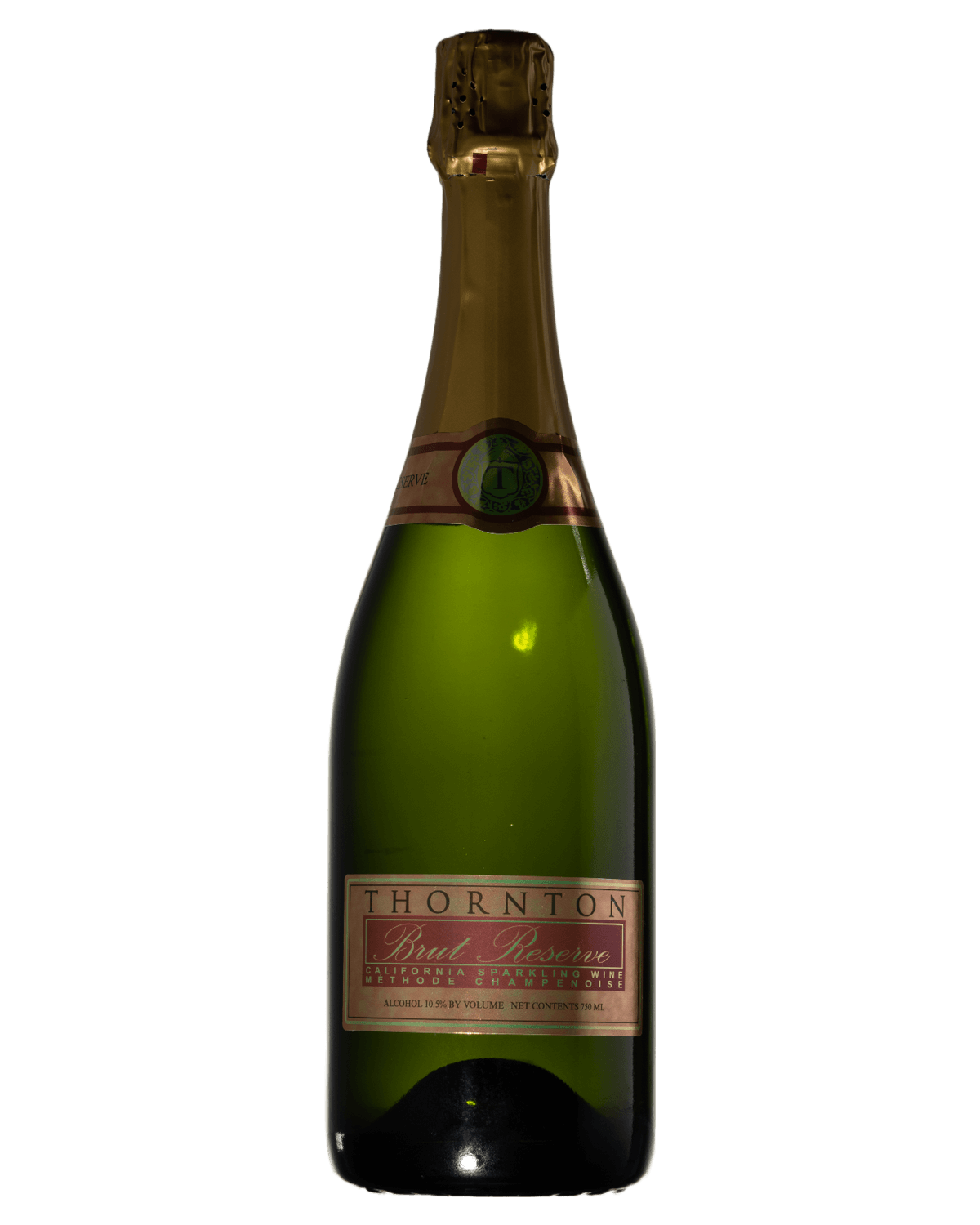 a bottle of Brut Reserve champagne