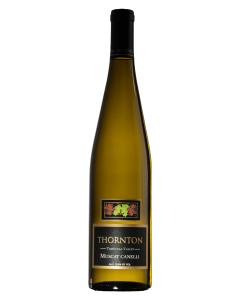 a bottle of Muscat Canelli wine