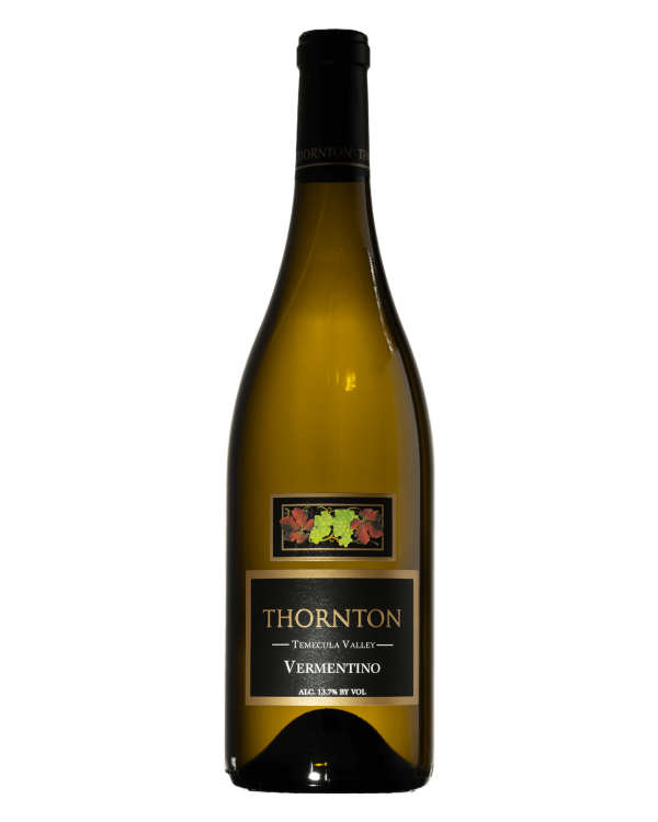 a bottle of Vermentino wine