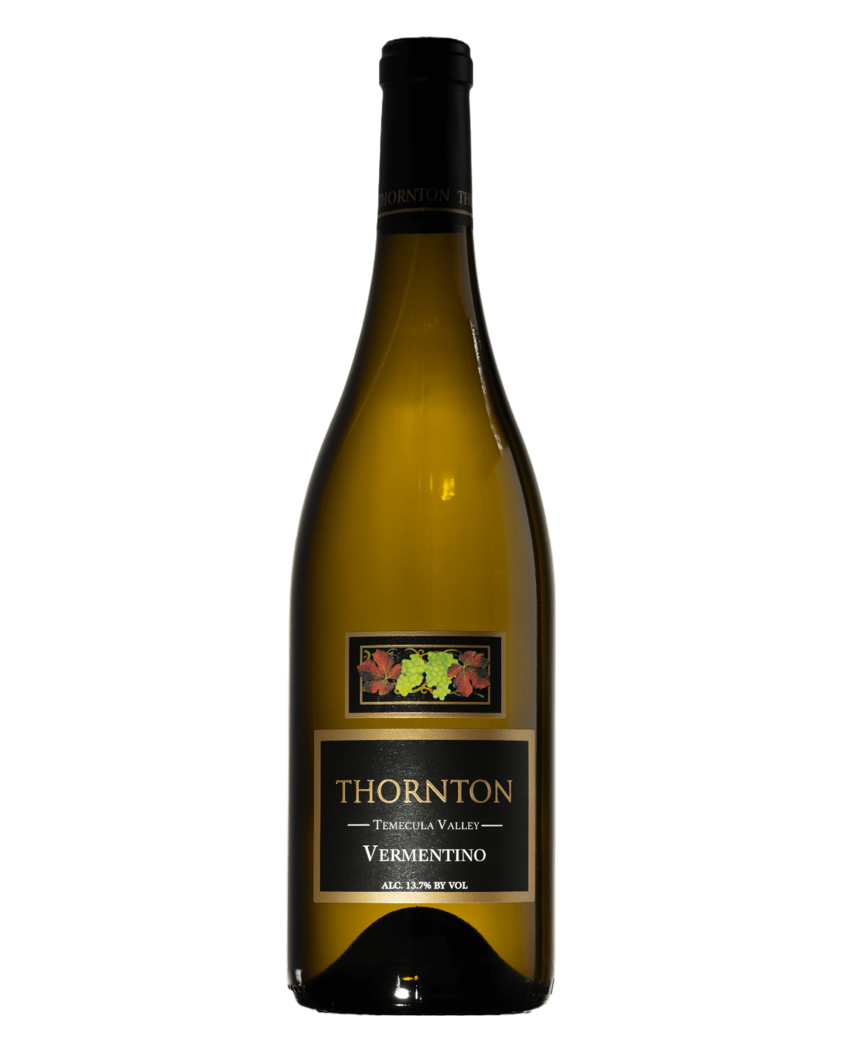 a bottle of Vermentino wine